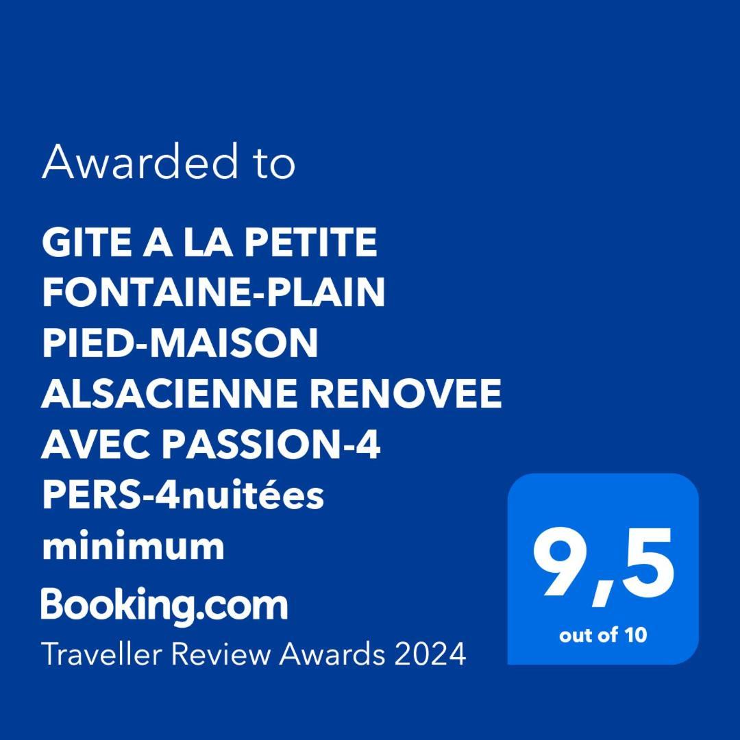 Gite A La Petite Fontaine-Plain Pied-Maison Alsacienne Renovee Avec Passion-4 Pers-4Nuitees Minimum Langensoultzbach Phòng bức ảnh